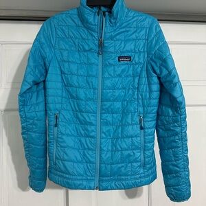 Women’s Patagonia Nanopuff Turquoise Quilted Jacket Small